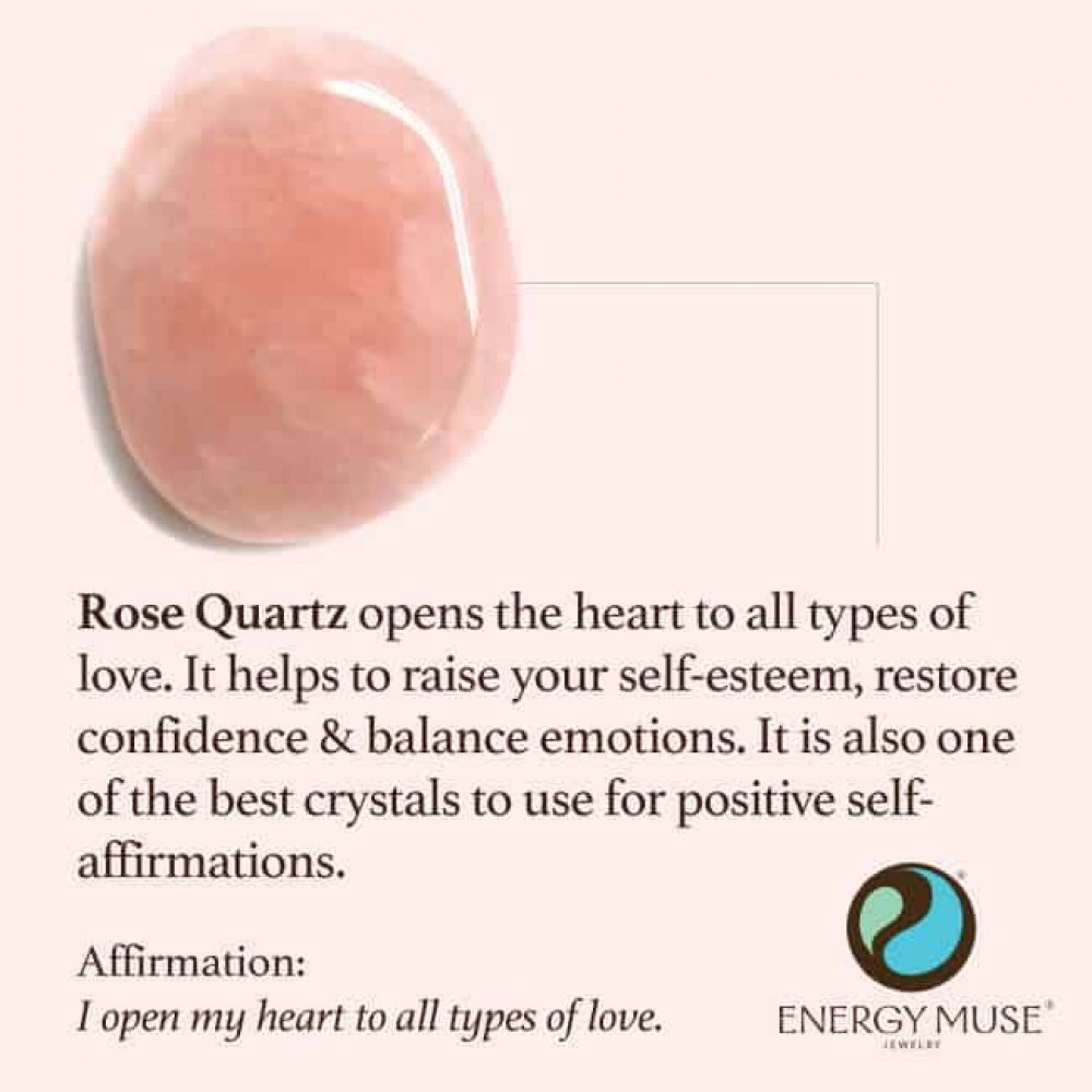 Rose Quartz Drop Necklace - Picture 3 of 5